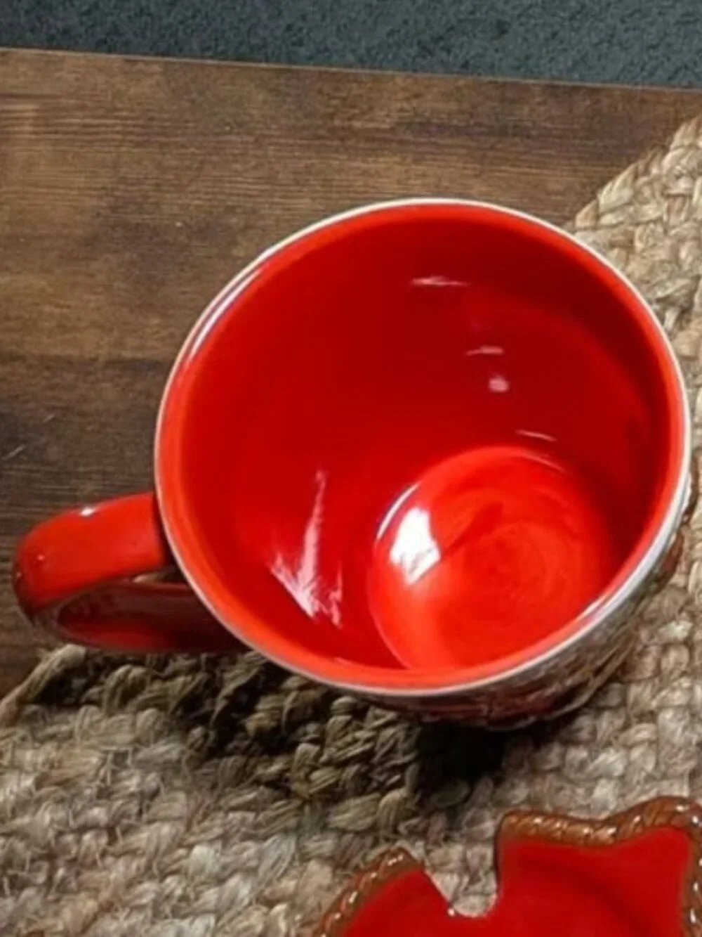 Temp-tations by Tara Autumn Harvest Mug Set Saucer Spoon Embossed Leaf & Acorn
